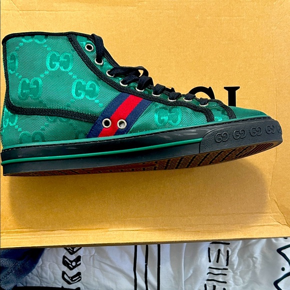 Gucci Green High-Top Sneakers